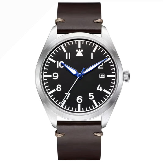 Orologio Automatico Flieger "Field Watch" 40mm - Marrone - Watch Lounge Club