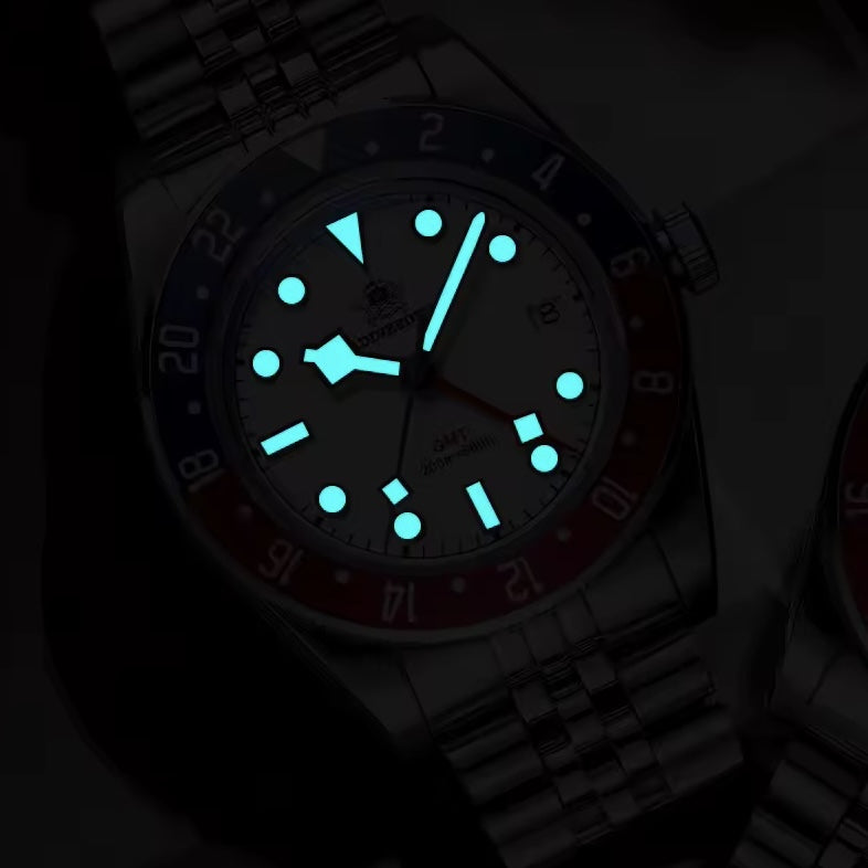 Orologio Addiesdive AD 2044 GMT Svizzero Uomo - Bianco (Rosso/Blu) - Watch Lounge Club