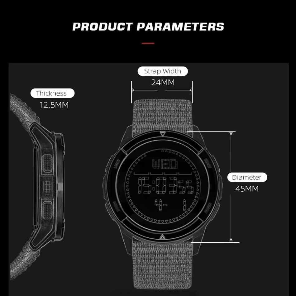 Orologio North Edge Alps Digitale Uomo - Verde - Watch Lounge Club