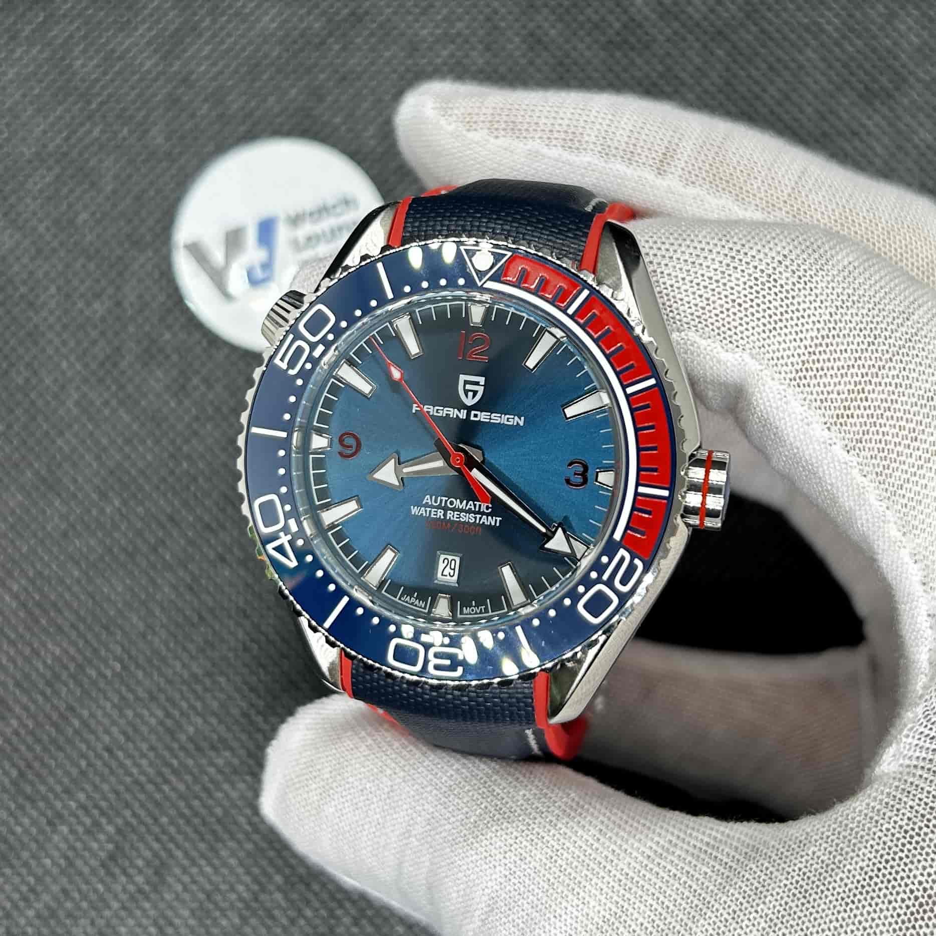 Orologio Pagani Design PD 1679 Subacqueo Automatico Uomo - Blu - Watch Lounge Club