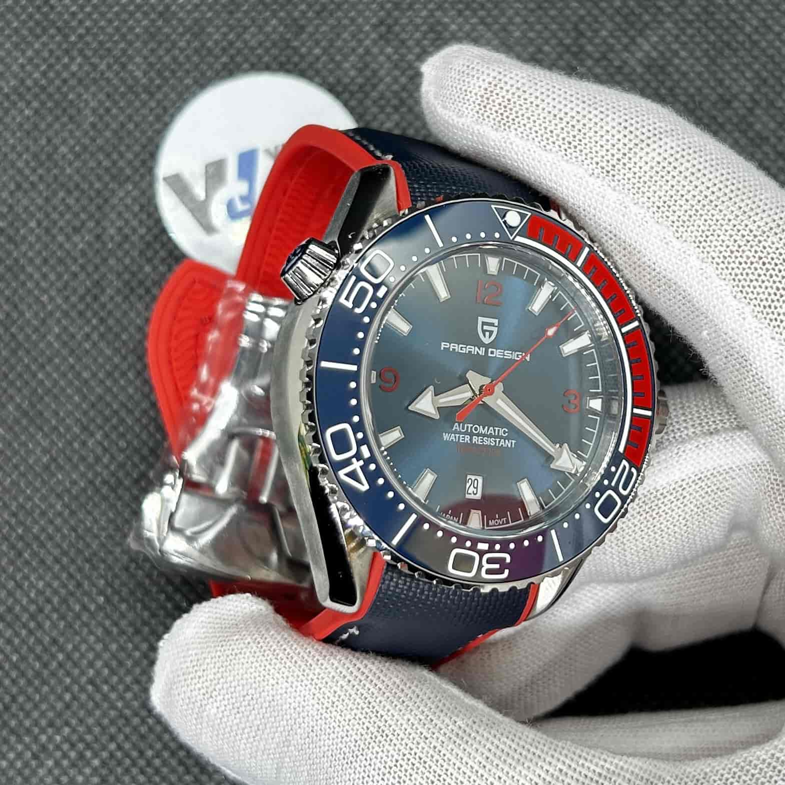 Orologio Pagani Design PD 1679 Subacqueo Automatico Uomo - Blu - Watch Lounge Club