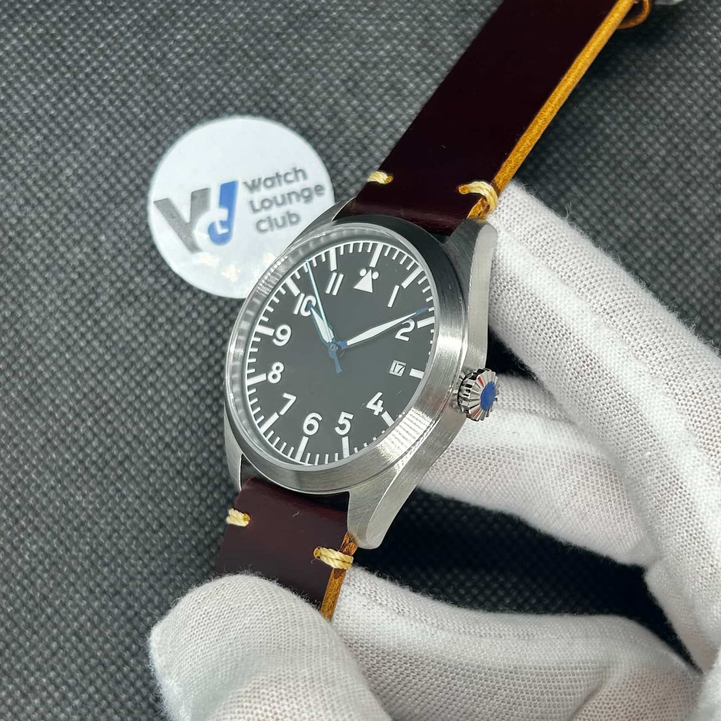 Orologio Automatico Flieger "Field Watch" 40mm - Marrone - Watch Lounge Club