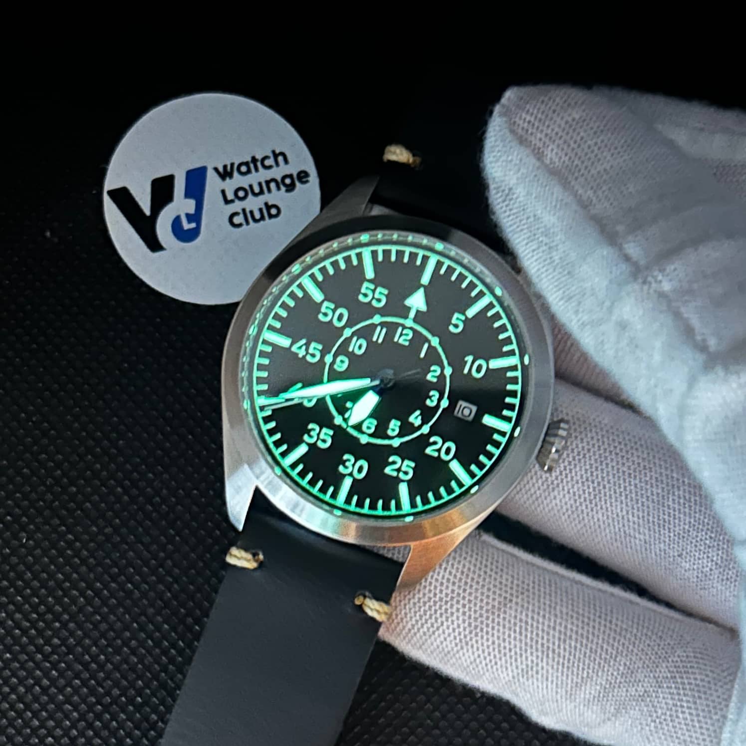 Orologio Flieger "Pilot Watch" Automatico Uomo - Nero - Watch Lounge Club