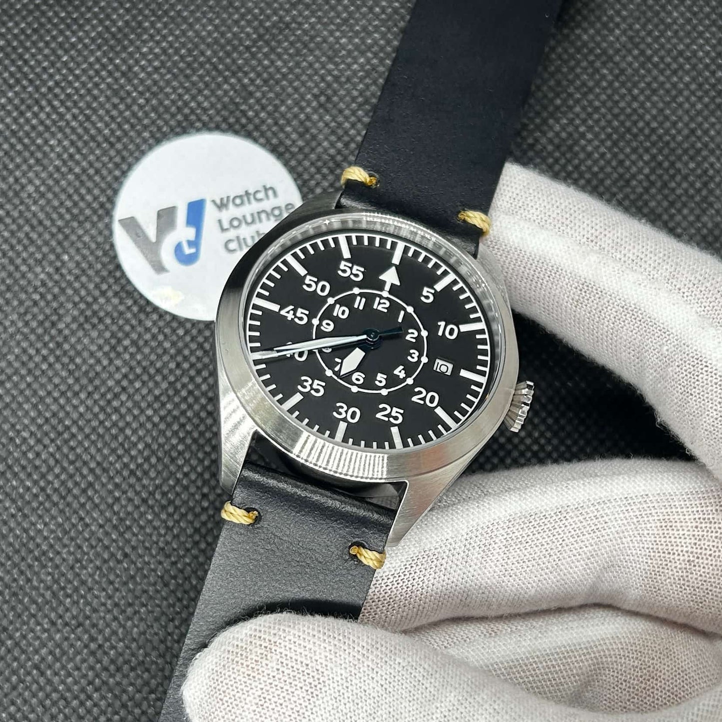 Orologio Flieger "Pilot Watch" Automatico Uomo - Nero - Watch Lounge Club