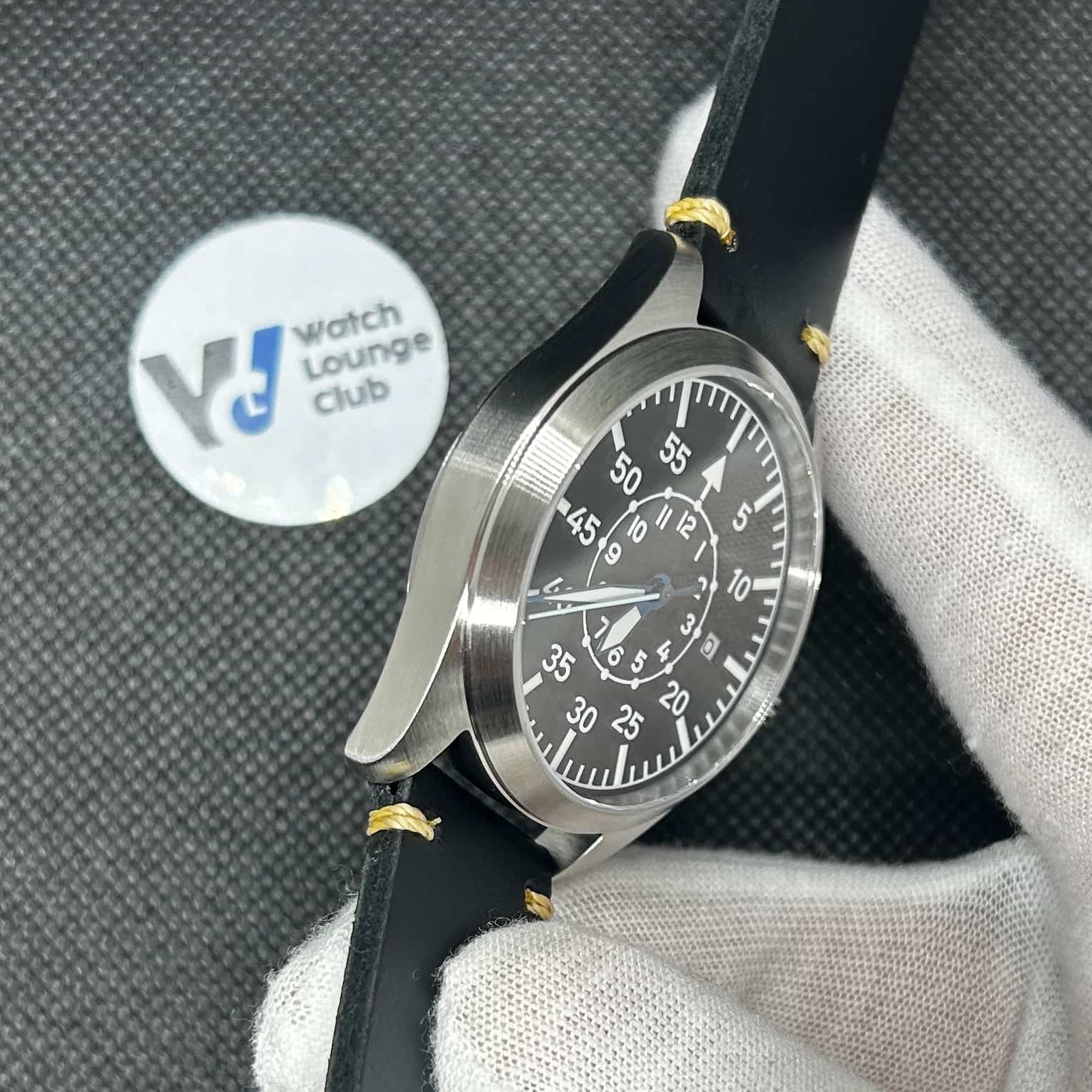 Orologio Flieger "Pilot Watch" Automatico Uomo - Nero - Watch Lounge Club