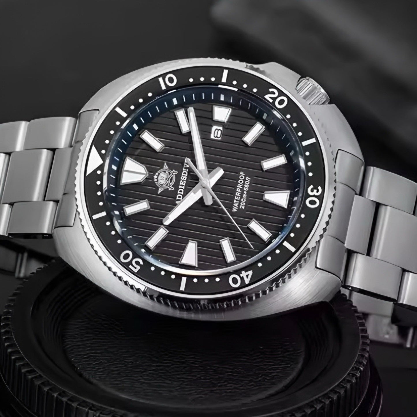 Orologio Addiesdive AD 2507 Subacqueo Quarzo Uomo - Nero - Watch Lounge Club