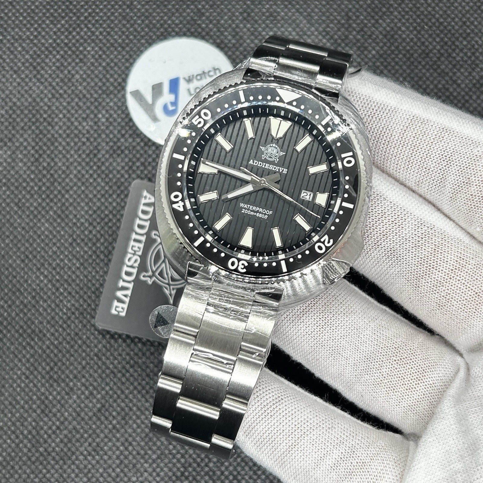 Orologio Addiesdive AD 2507 Subacqueo Quarzo Uomo - Nero - Watch Lounge Club