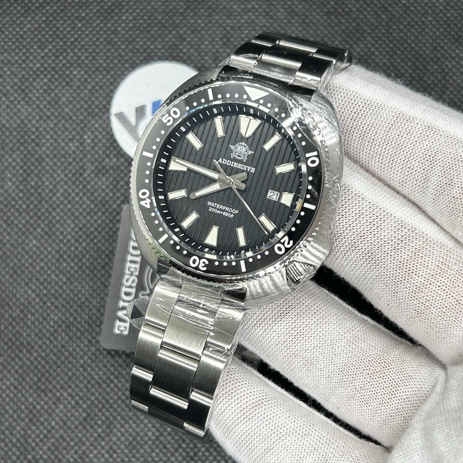 Orologio Addiesdive AD 2507 Subacqueo Quarzo Uomo - Nero - Watch Lounge Club