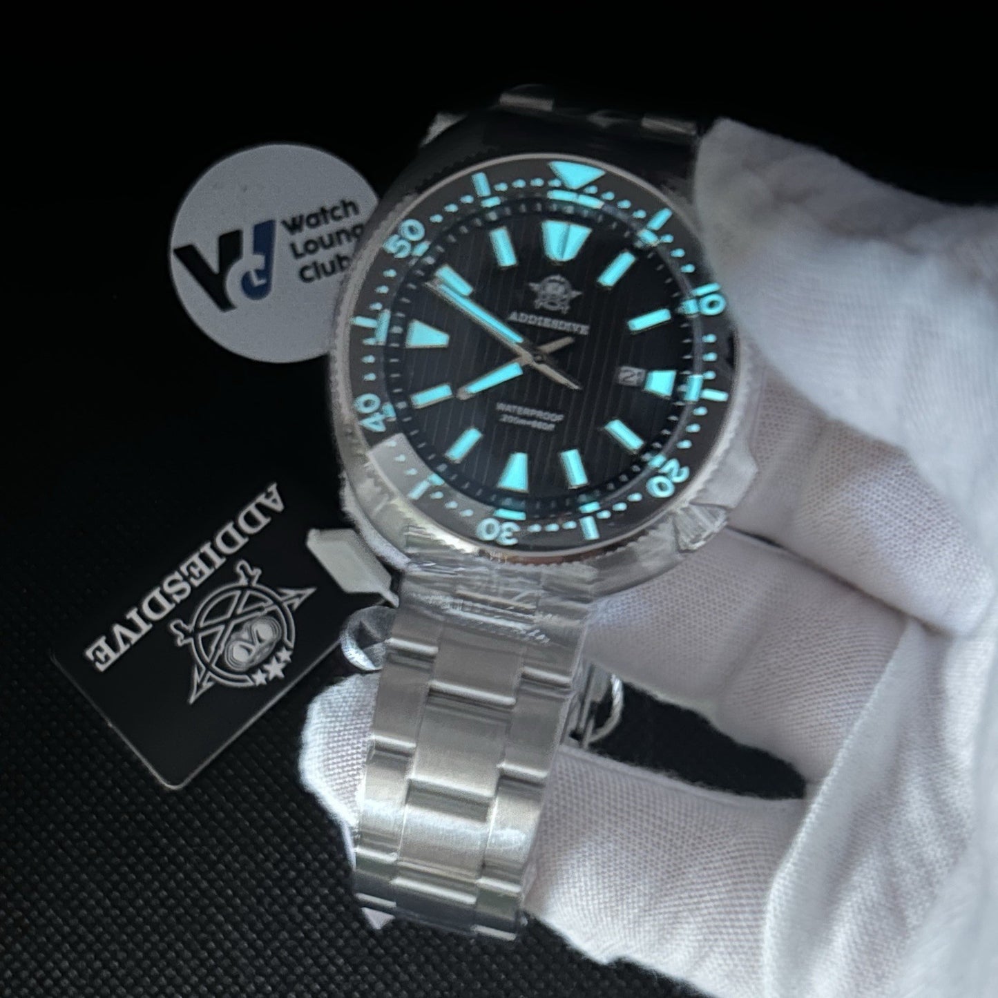 Orologio Addiesdive AD 2507 Subacqueo Quarzo Uomo - Nero - Watch Lounge Club