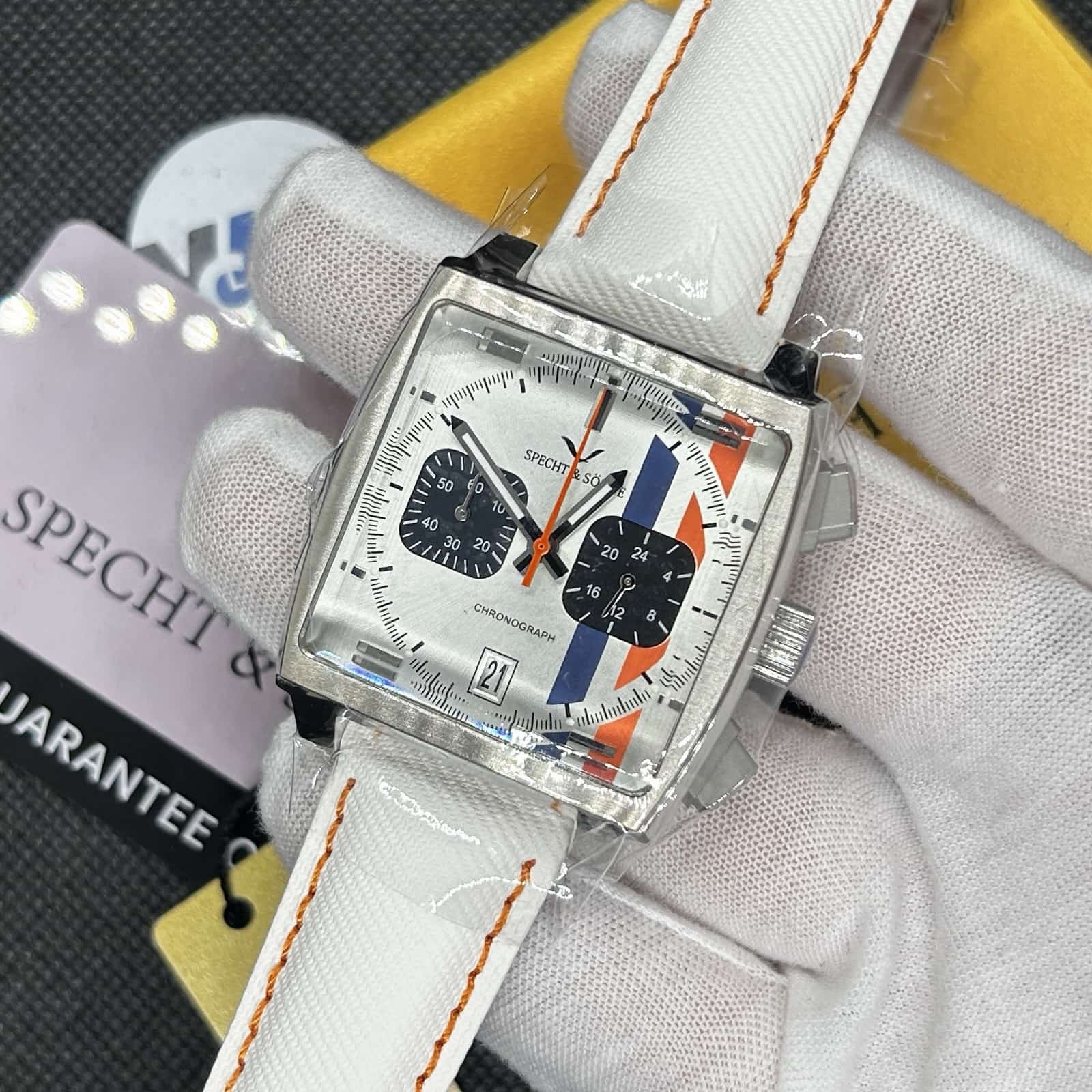 Orologio Specht & Sohne SP0009 Cronografo Uomo - Bianco - Watch Lounge Club