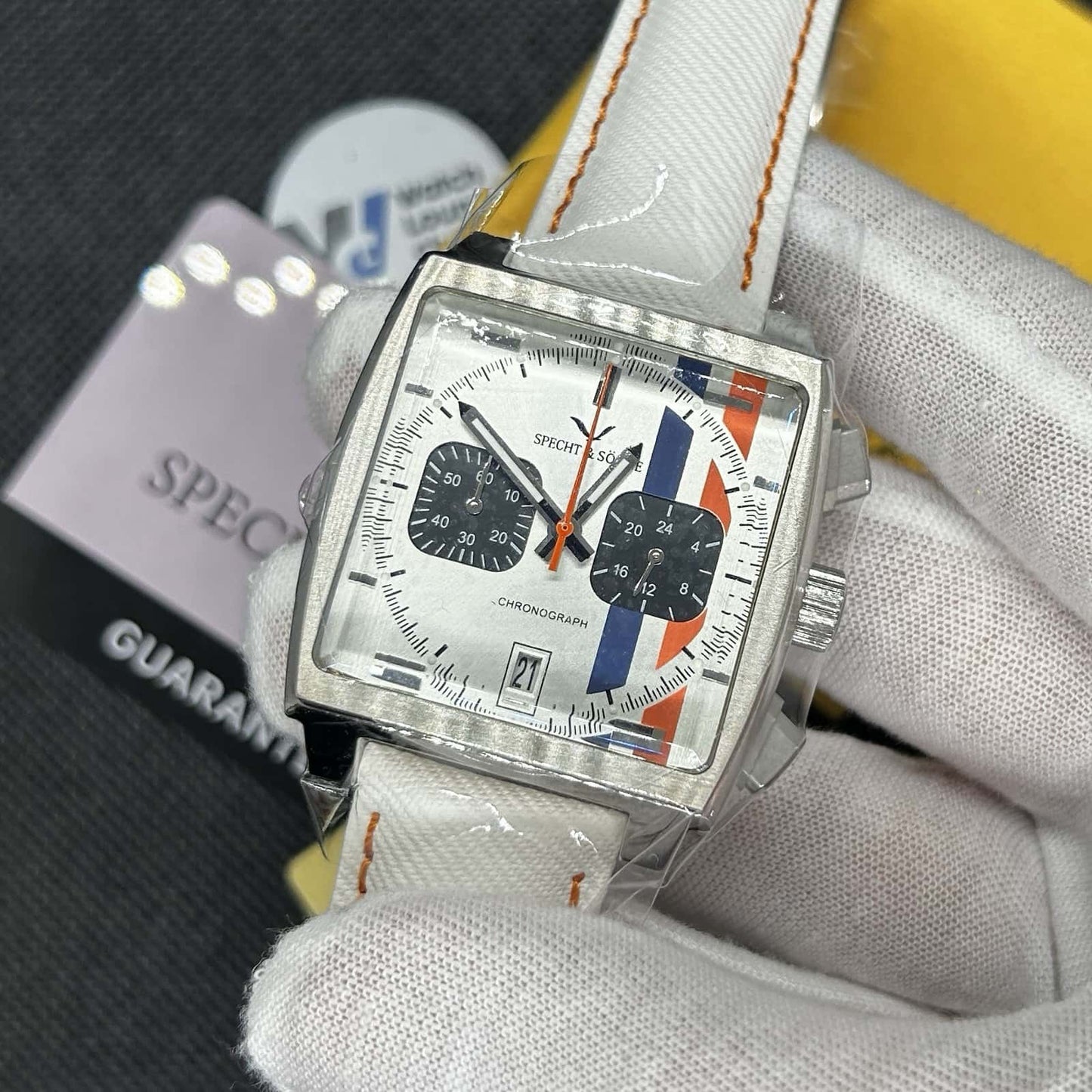 Orologio Specht & Sohne SP0009 Cronografo Uomo - Bianco - Watch Lounge Club
