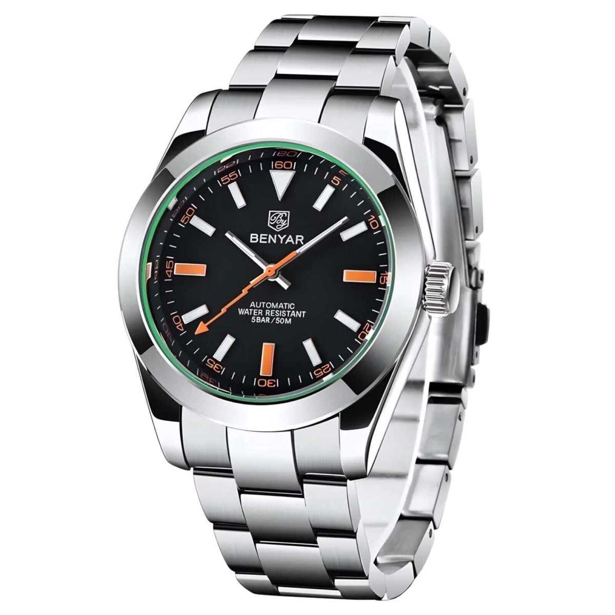 Orologio Benyar BY 5176 Automatico Uomo - Nero - Watch Lounge Club
