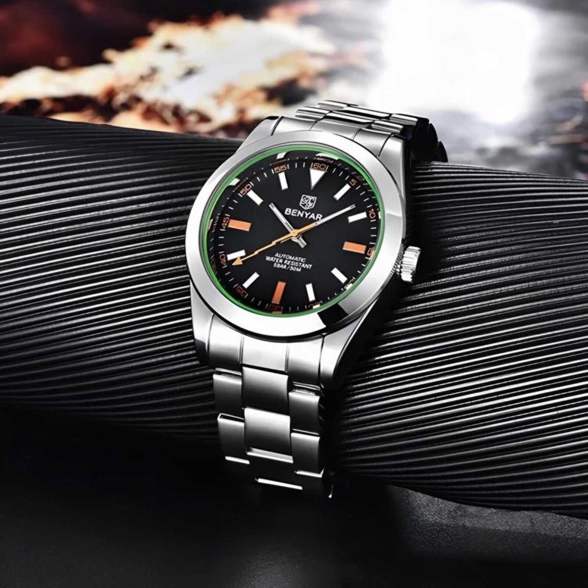 Orologio Benyar BY 5176 Automatico Uomo - Nero - Watch Lounge Club