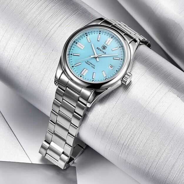Orologio Benyar BY 5185 Automatico Uomo - Celeste - Watch Lounge Club