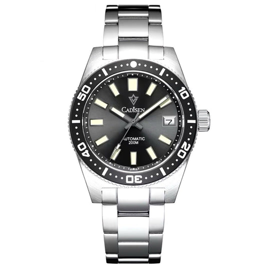 Orologio Cadisen C8207M Subacqueo Automatico (NH35) Uomo - Nero - Watch Lounge Club