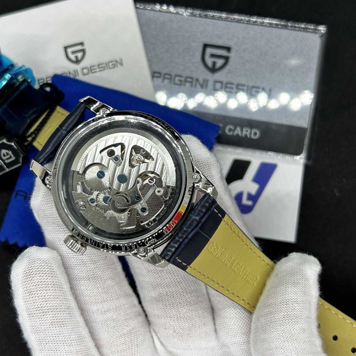Orologio Pagani Design PD 1638 Automatico Skeleton Uomo - Blu - Watch Lounge Club