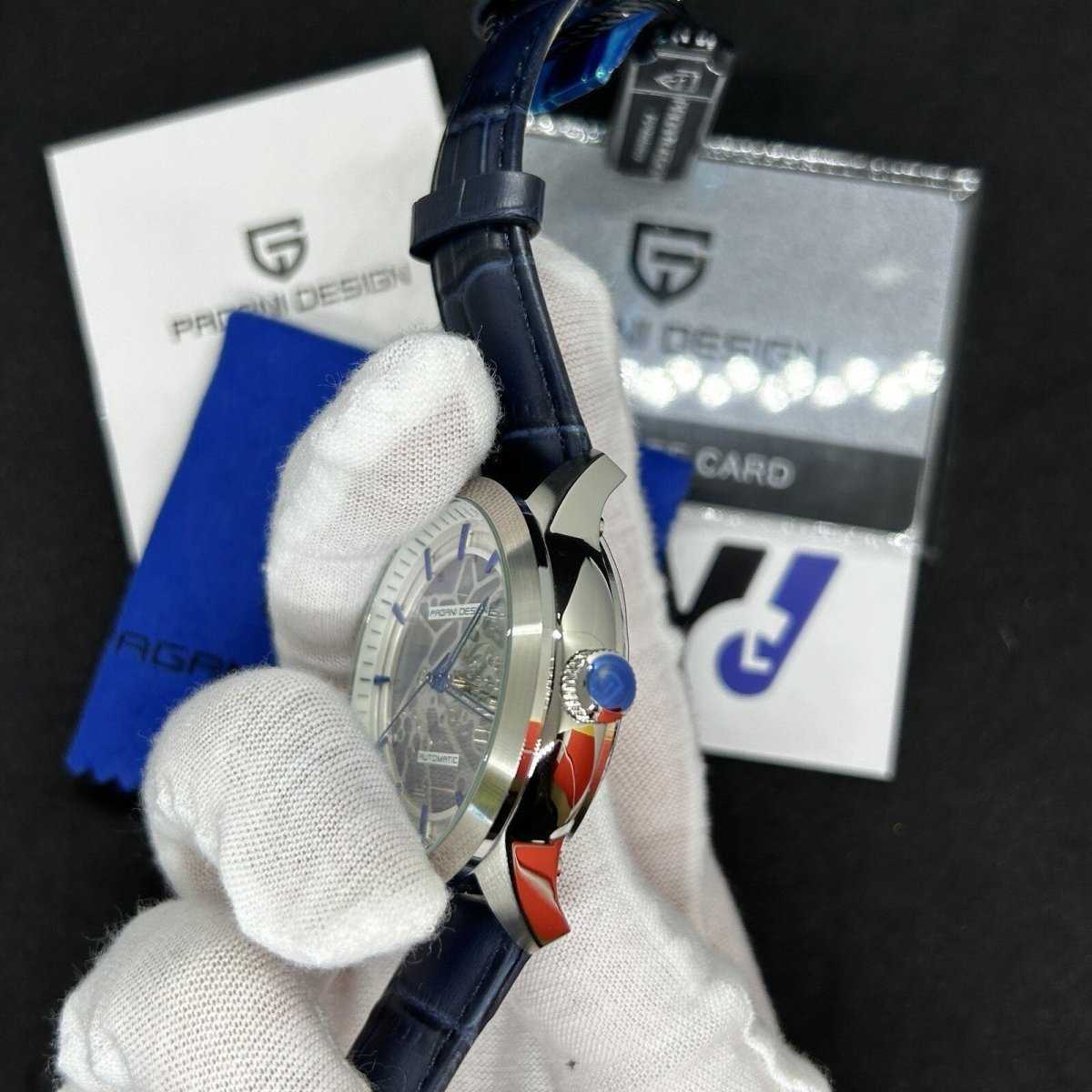 Orologio Pagani Design PD 1638 Automatico Skeleton Uomo - Blu - Watch Lounge Club