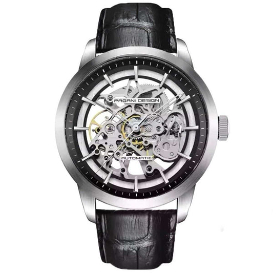 Orologio Pagani Design PD 1638 Automatico Skeleton Uomo - Nero - Watch Lounge Club