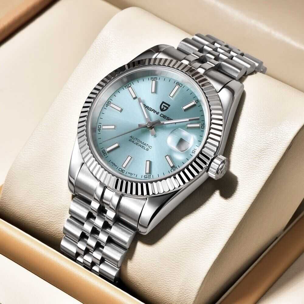 Orologio Pagani Design PD 1645 Automatico (NH35) Uomo  - Celeste - Watch Lounge Club