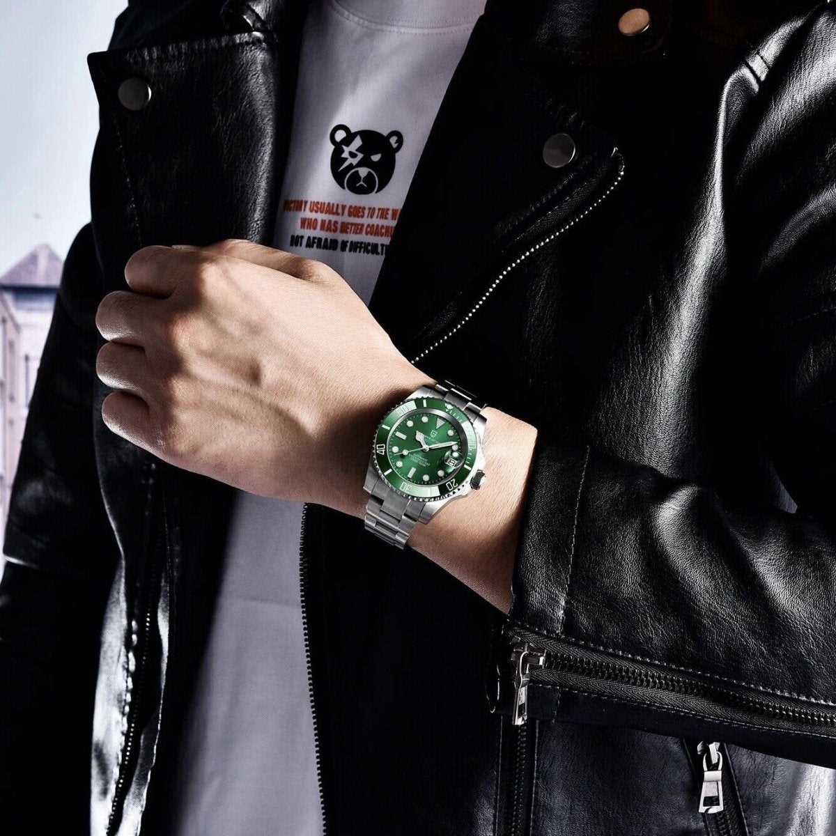 Orologio Pagani Design PD 1661 Automatico (NH35) Uomo - Verde - Watch Lounge Club