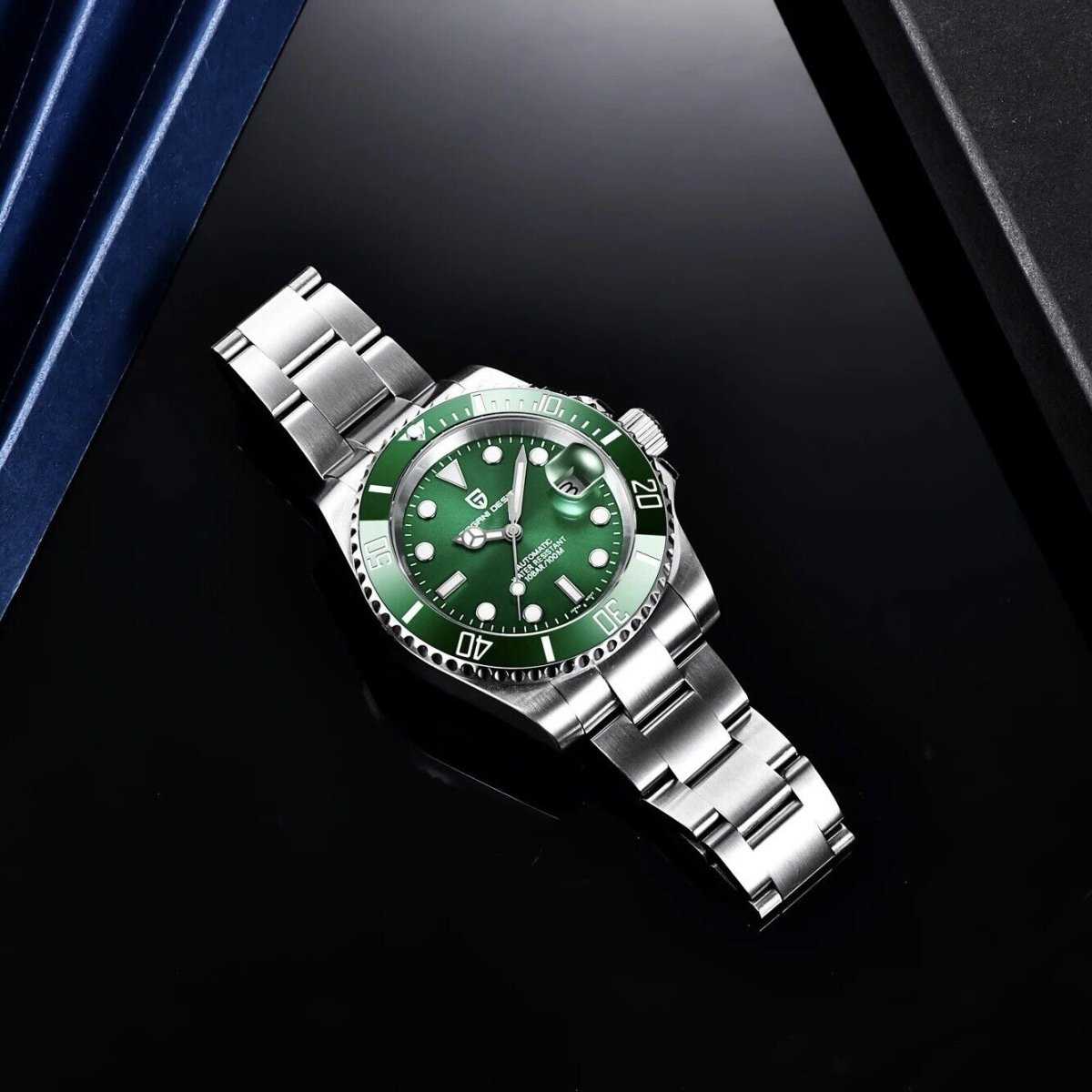 Orologio Pagani Design PD 1661 Automatico (NH35) Uomo - Verde - Watch Lounge Club