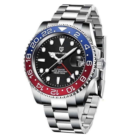 Orologio Pagani Design PD 1662 GMT Automatico Uomo - Rosso/Blu - Watch Lounge Club