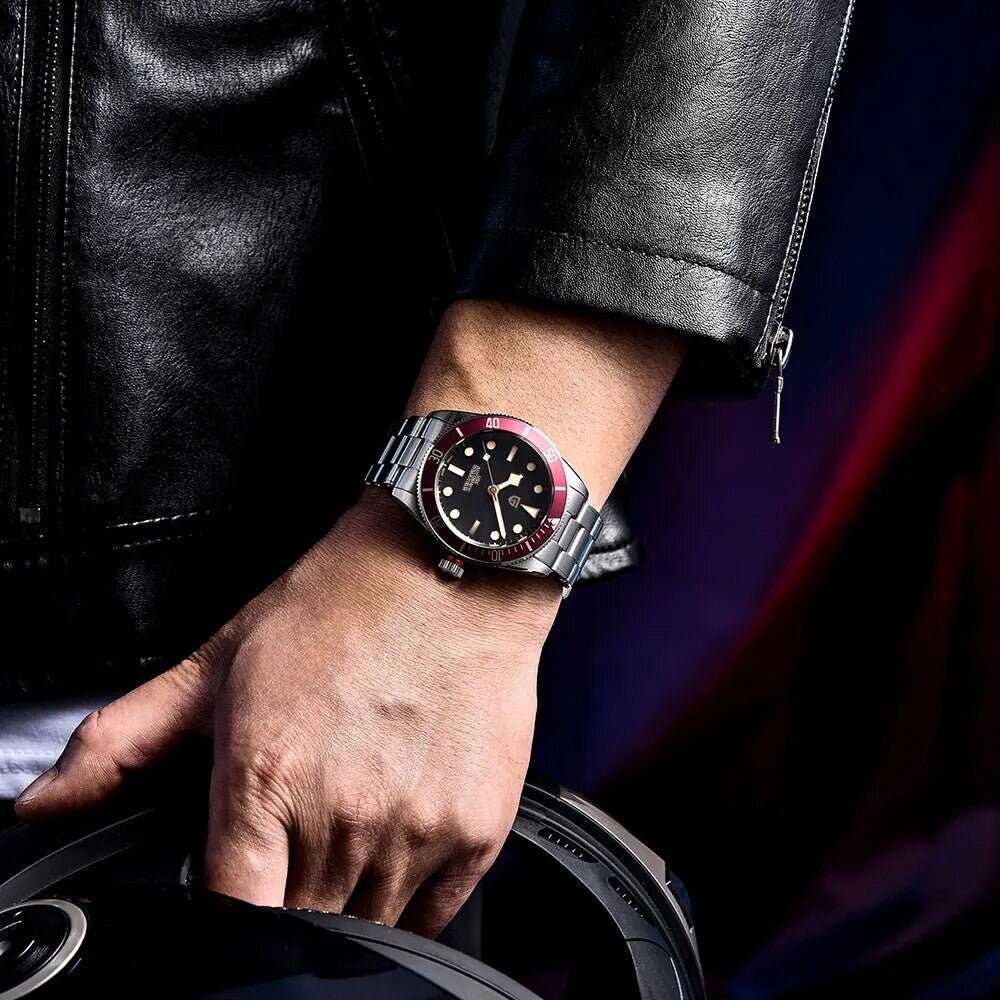 Orologio Pagani Design PD 1671 Automatico (NH35) Uomo - Rosso - Watch Lounge Club
