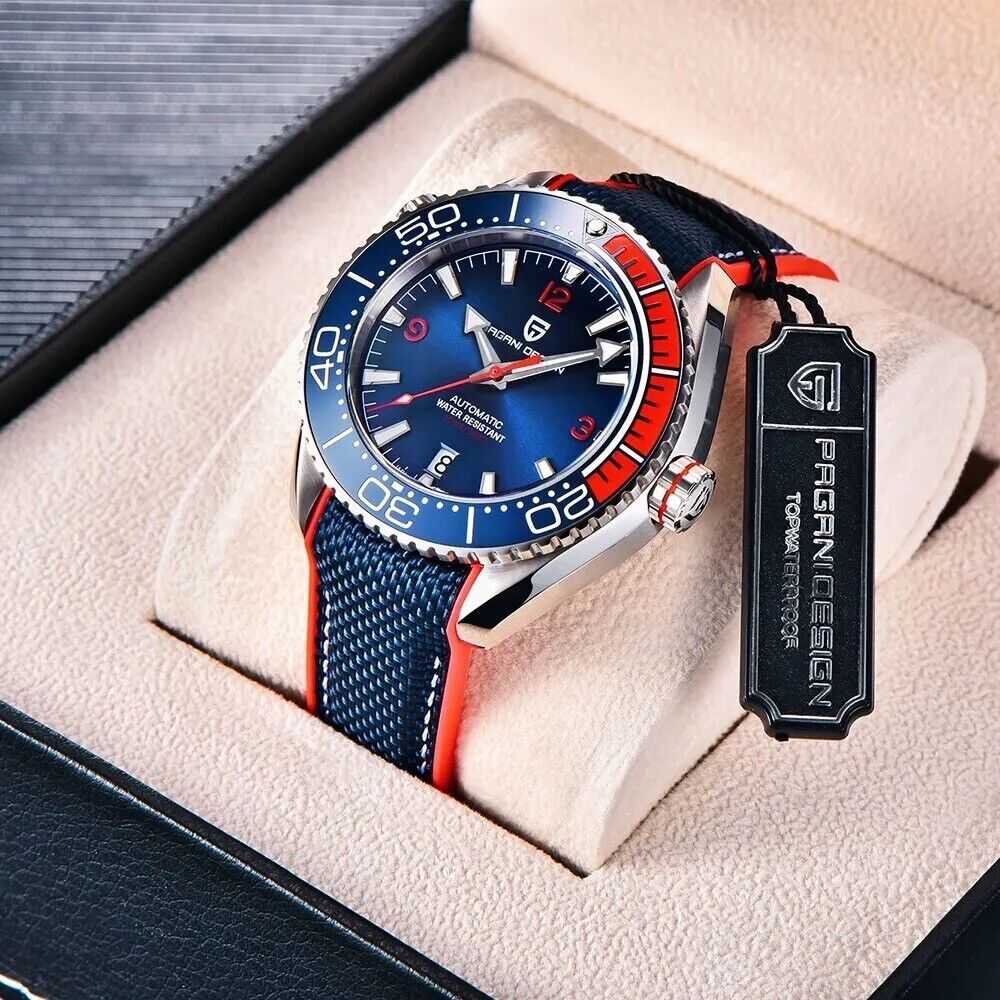 Orologio Pagani Design PD 1679 Subacqueo Automatico (NH35) Uomo - Blu - Watch Lounge Club