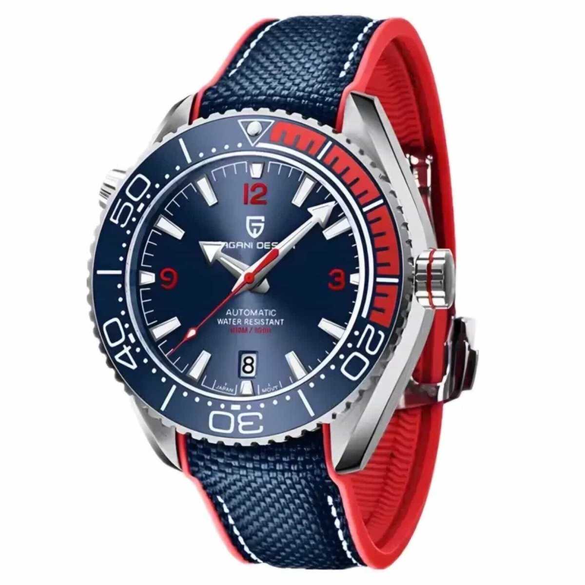 Orologio Pagani Design PD 1679 Subacqueo Automatico (NH35) Uomo - Blu - Watch Lounge Club