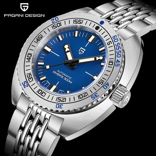 Orologio Pagani Design PD 1719 Subacqueo Automatico (NH38) Uomo - Blu - Watch Lounge Club