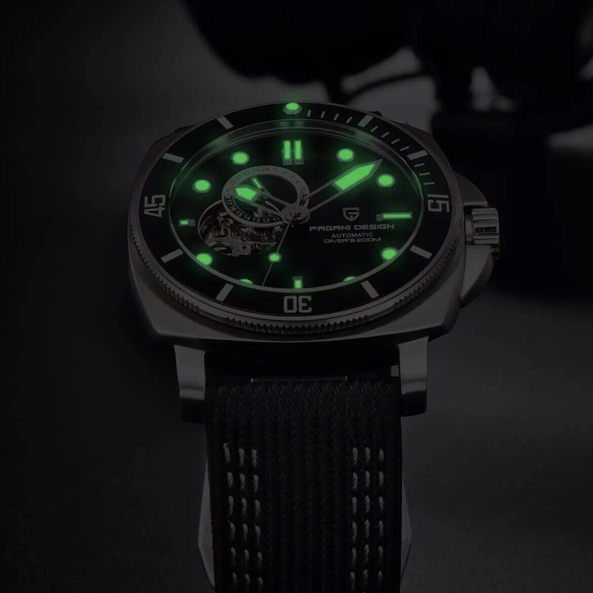 Orologio Pagani Design PD 1736 Automatico Subacqueo Uomo - Blu - Watch Lounge Club