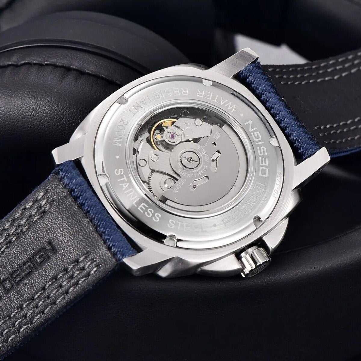 Orologio Pagani Design PD 1736 Automatico Subacqueo Uomo - Blu - Watch Lounge Club