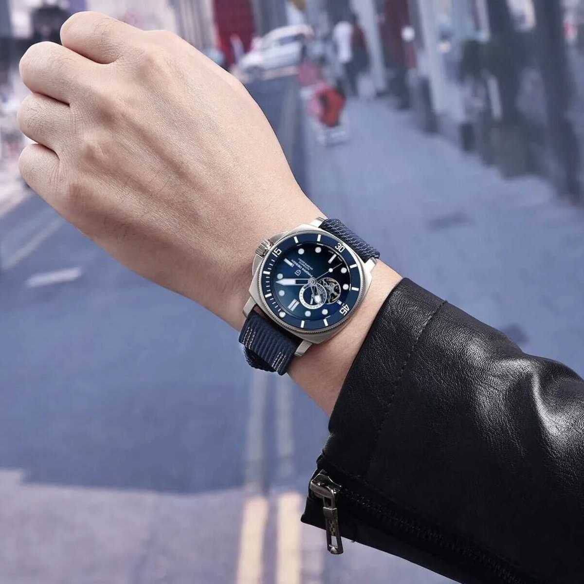 Orologio Pagani Design PD 1736 Automatico Subacqueo Uomo - Blu - Watch Lounge Club
