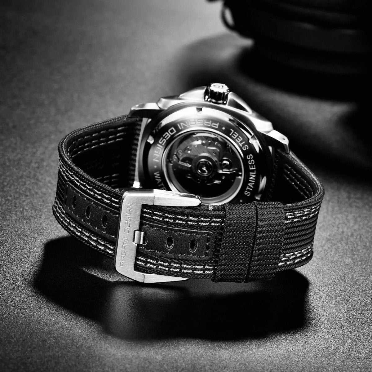 Orologio Pagani Design PD 1736 Automatico Subacqueo Uomo - Nero - Watch Lounge Club