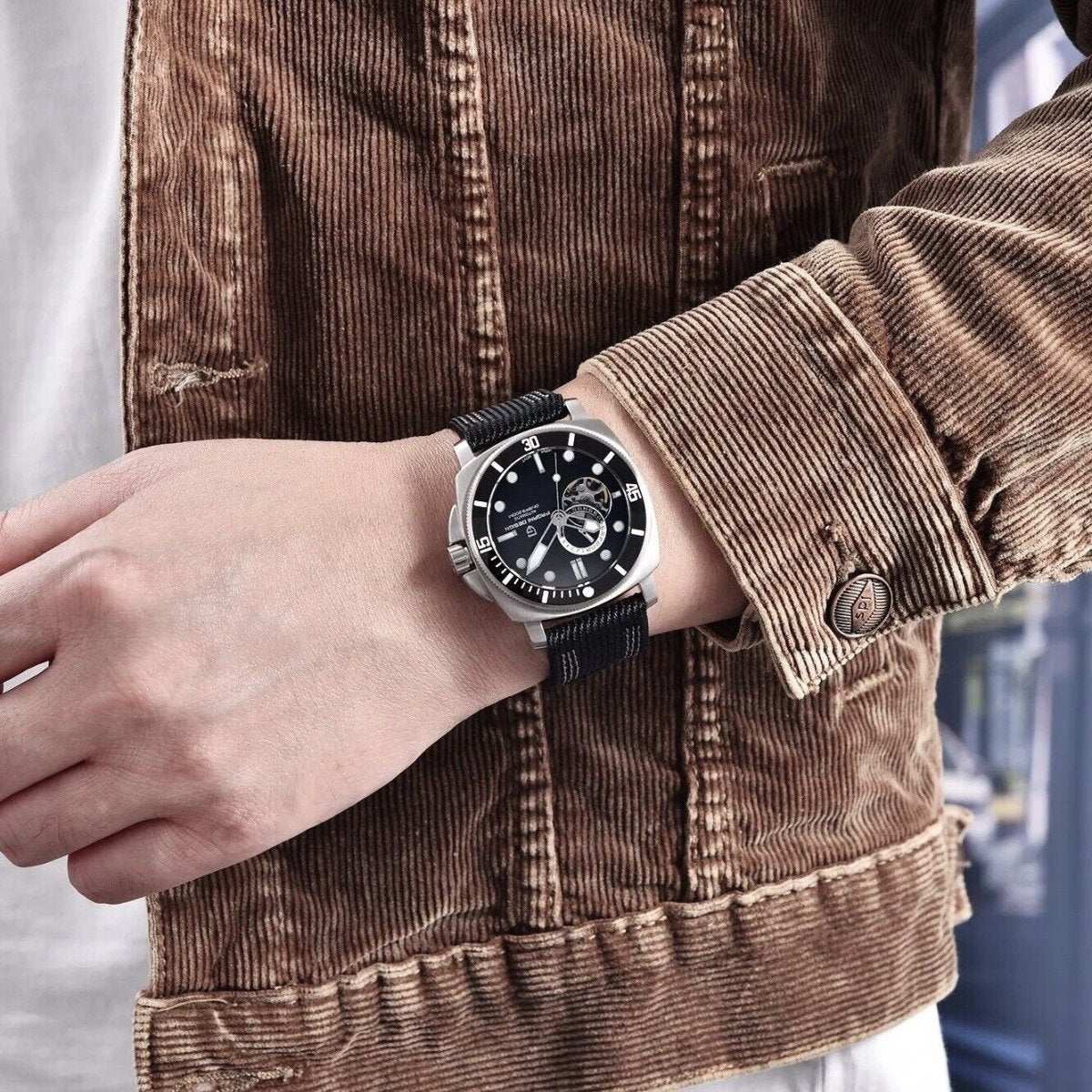 Orologio Pagani Design PD 1736 Automatico Subacqueo Uomo - Nero - Watch Lounge Club