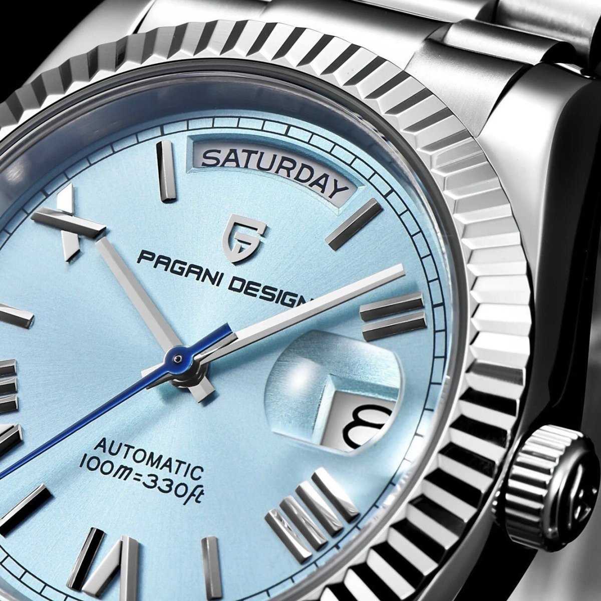 Orologio Pagani Design PD 1752 Automatico - 36mm (Celeste) - Watch Lounge Club
