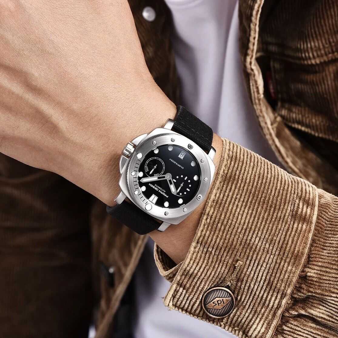 Orologio Pagani Design PD 1767 Subacqueo Automatico Uomo - Nero - Watch Lounge Club