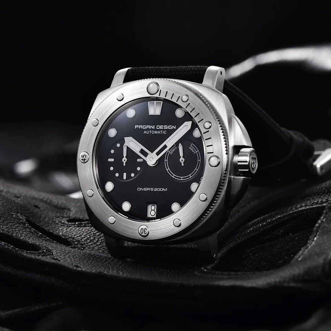 Orologio Pagani Design PD 1767 Subacqueo Automatico Uomo - Nero - Watch Lounge Club