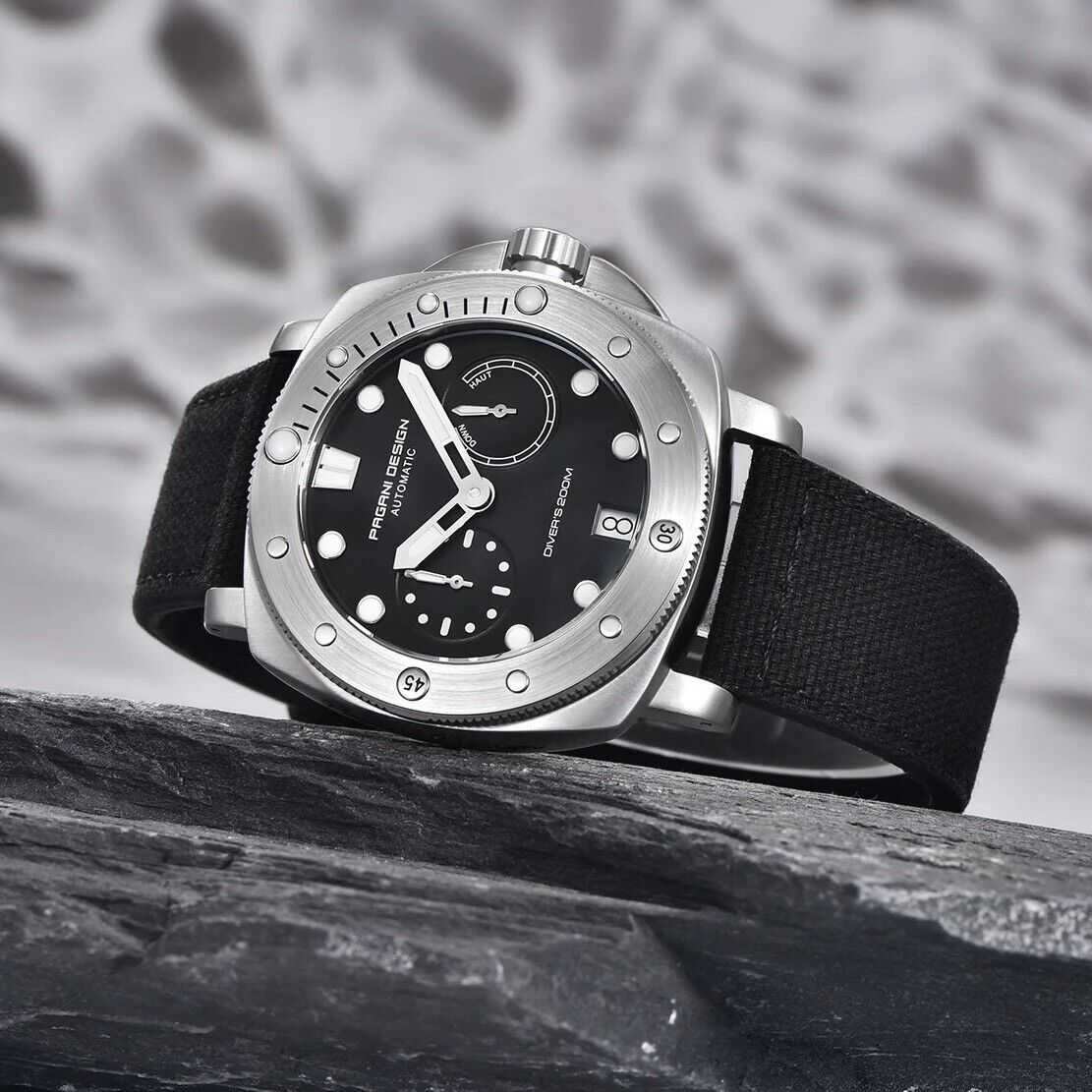 Orologio Pagani Design PD 1767 Subacqueo Automatico Uomo - Nero - Watch Lounge Club