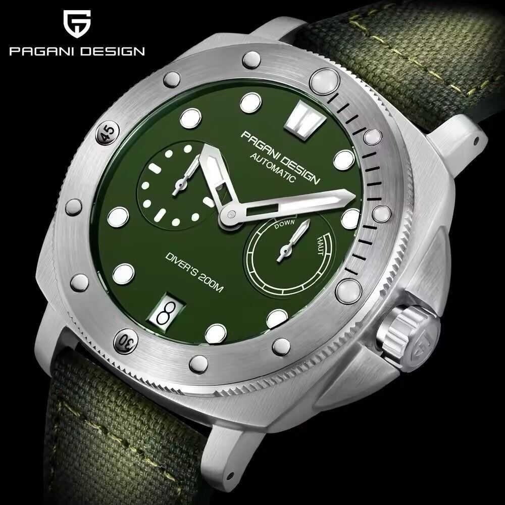 Orologio Pagani Design PD 1767 Subacqueo Automatico Uomo - Verde - Watch Lounge Club
