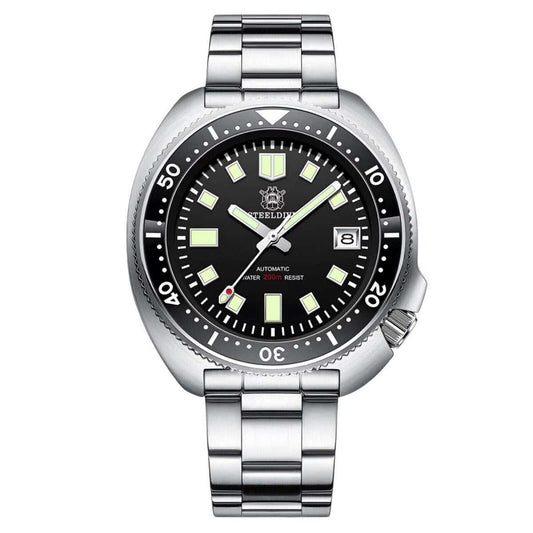 Orologio Steeldive SD 1970 Subacqueo Automatico (NH35) Uomo - Nero - Watch Lounge Club