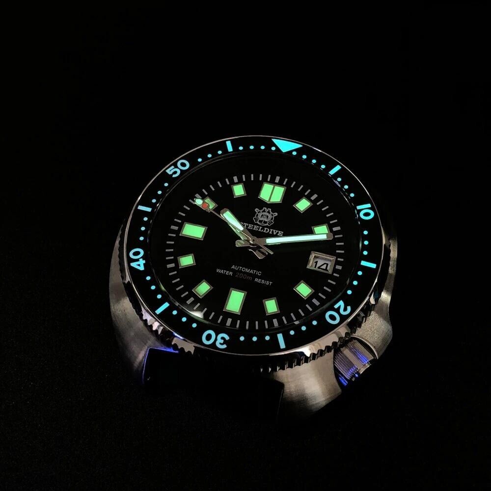 Orologio Steeldive SD 1970 Subacqueo Automatico (NH35) Uomo - Nero - Watch Lounge Club