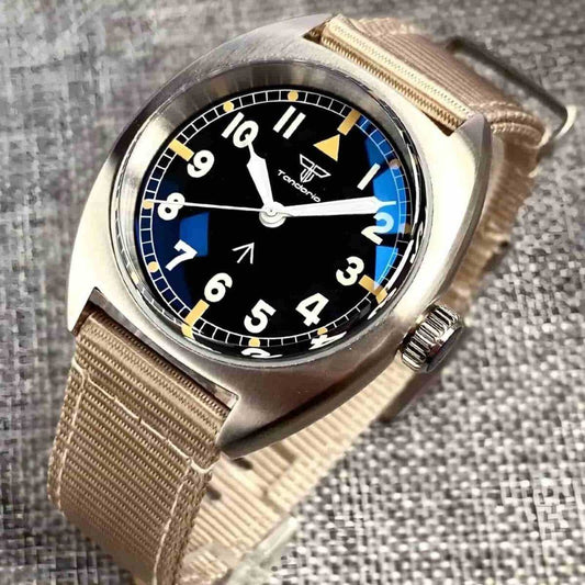Orologio Tandorio Dirty Dozen Automatico (NH35) Militare Uomo - 36mm - Watch Lounge Club