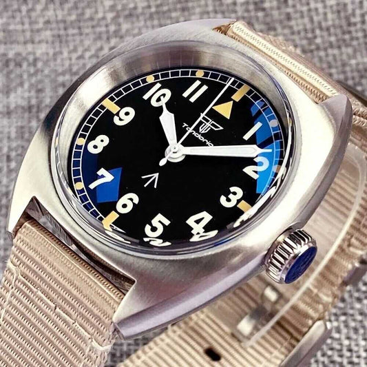 Orologio Tandorio Dirty Dozen Automatico (NH35) Militare Uomo - 36mm - Watch Lounge Club