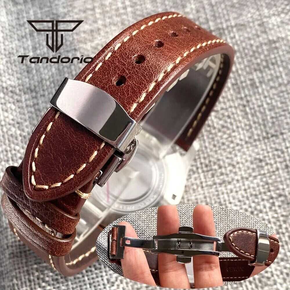 Orologio Tandorio Field Watch Automatico (NH35) Militare Uomo - 36mm (Argento) - Watch Lounge Club