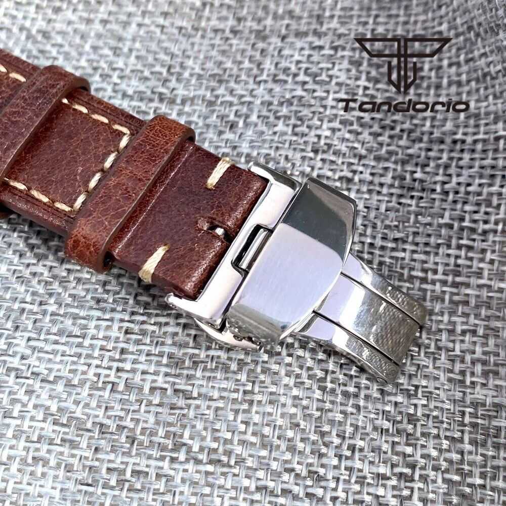 Orologio Tandorio Field Watch Automatico (NH35) Militare Uomo - 36mm (Argento) - Watch Lounge Club