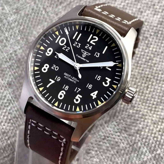 Orologio Tandorio Field Watch Automatico (NH35) Militare Uomo - 39mm - Watch Lounge Club