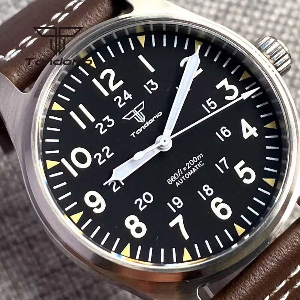 Orologio Tandorio Field Watch Automatico (NH35) Militare Uomo - 39mm - Watch Lounge Club