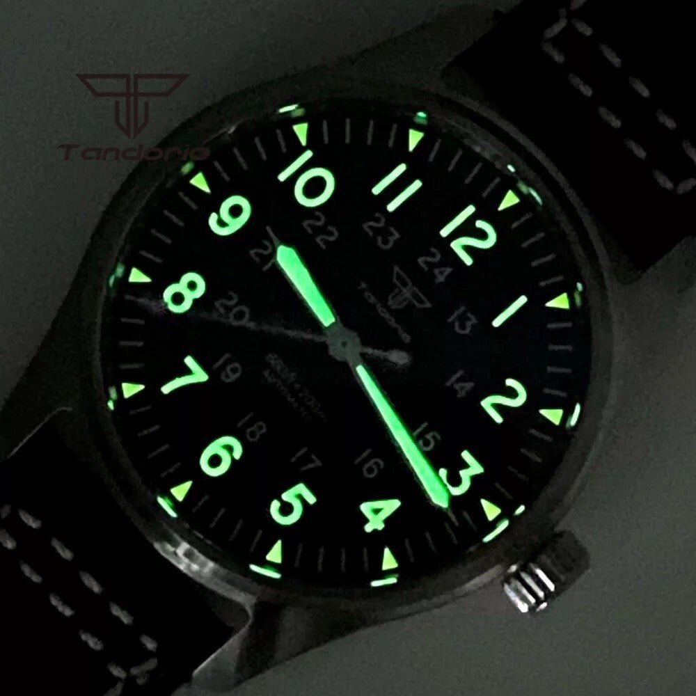 Orologio Tandorio Field Watch Automatico (NH35) Militare Uomo - 39mm - Watch Lounge Club