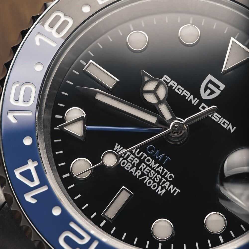 Versione NH34 - Orologio Pagani Design PD 1662 GMT Automatico Uomo - Blu/Nero (Jubilee) - Watch Lounge Club